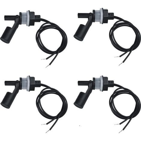 Pack Side Mount Float Switch, Plastic Horizontal Float Switch, Water Level Sensor, Float Switch with 40cm Wire for Aquarium Pool (Low Voltage 0220V) (1/4)