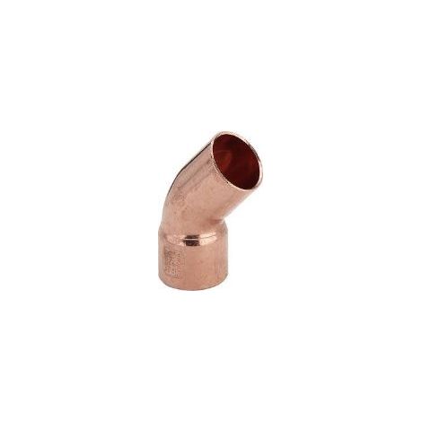 Raccord codo Viega 95040 45 grados cobre 42 mm