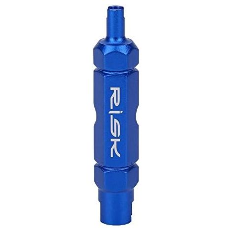 Vanne pour Velo,Démonte obus de Valve Velo,Valve Core Outil Suppression l’Alliage d’Aluminium Multi Fonction vélo Tube Pneu démonter Retirer Outils Presta (Bleu) - (1/5)