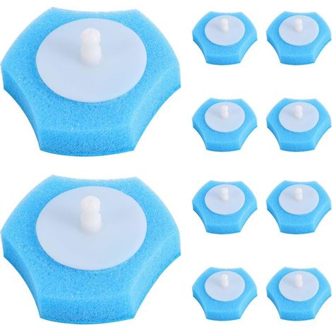 Lot de 36 têtes de rechange pour brosse de toilette, brosses de rechange pour nettoyeur de toilettes, jetables