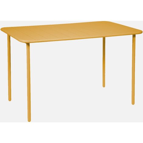 Tavolo da giardino in acciaio, 4 posti, 120cm