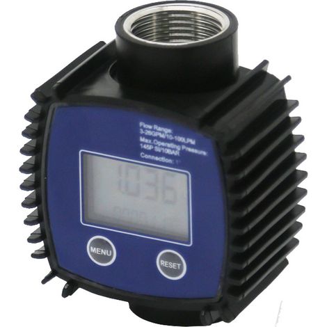 Débitmètre - Écran LCD - 1 Pouces - Plage 5 à 120 L/min - Précision 1 % - Pour Eau Diesel Liquide Chimique - 1 Pièce (1/5)