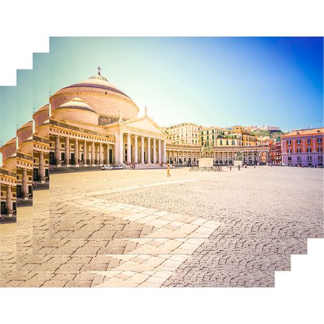 Set 4 Pezzi Tovagliette Americane Città In Vinile Made In Italy Colazione Pranzo Antiscivolo Resistenti Al Calore Facilmente pulibili Riutilizzabili Cartolina Tovaglia Idea Regalo Napoli