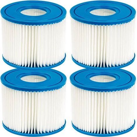 4er-Pack Poolfilter für PureSpa Typ S1 Kartusche für 29001E PureSpa aufblasbaren Poolfilter (1/5)