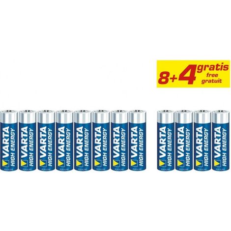 PILE ALCALINE LONGUE DURÉE LR03 AAA BL.8+4 - 4903121472 (1/5)