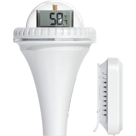 Thermomètre de piscine sans fil, écran LCD, visibilité à 360 degrés, flottant, facile à lire, pour la natation, les bains à remous, les Kits de Test d'étang (1/5)