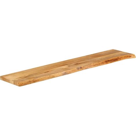 Dessus de table,Plateau de table,Dessus de bureau à bord vivant 140x40x3,8cm bois massif manguier CFW25160 (1/5)