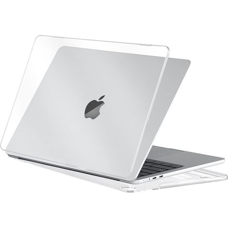 Étui compatible avec le nouveau MacBook Air 13,6 pouces M2 A2681 (sortie 2022), coque de protection rigide ultra-fine et lisse, transparente. (1/5)