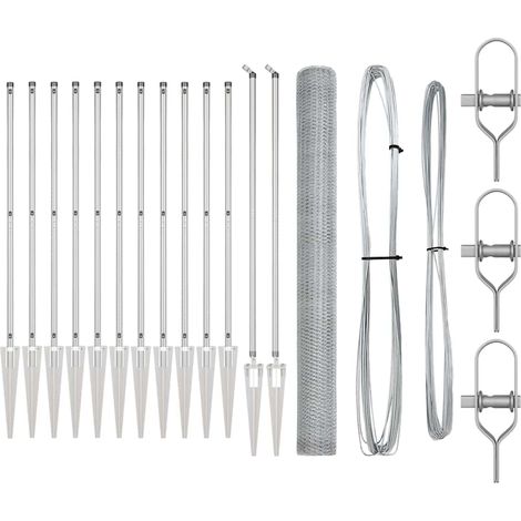 Maison Exclusive - Schweißdrahtzaun mit Spikes 25 x 1,6 m (B x H)