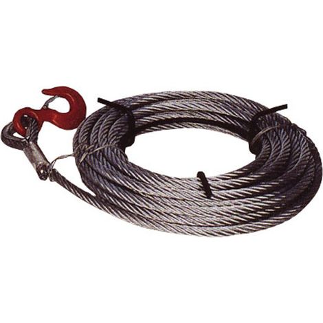 AYERBE - 585165 - Cable de Tracción de Acero 20 Metros Ø 4 mm