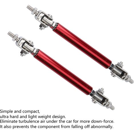 Protège-mains universels pour moto, 7/8" (22 mm), impression par transfert d'eau CNC (rouge) (1/5)