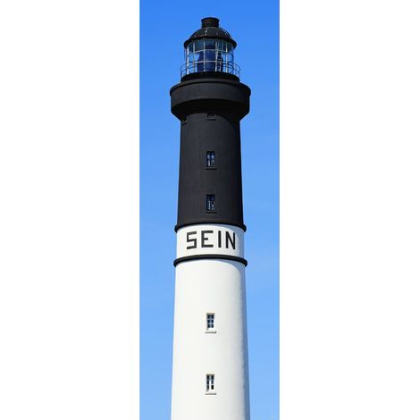 Tableau sur toile phare île Sein 30x97 cm - Impression sur Toile Murale Décorative - Image imprimée en HD sur Toile - Toile sur Châssis en Bois FSC - Fabriqué en France (1/4)