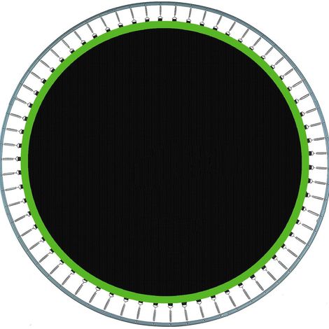 Tappetino di ricambio rotondo per trampolino, con 72 anelli di diametro, tappetino rimbalzante per accessori per trampolino da 12 piedi, verde