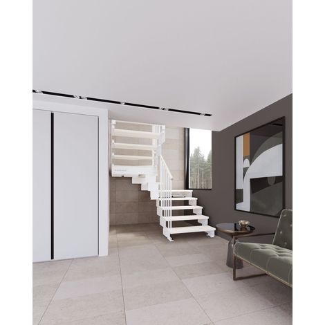 Misterstep - Scala a U (2 curve) - Compositiy - Colore Legno  Sbiancato 84 (1/5)