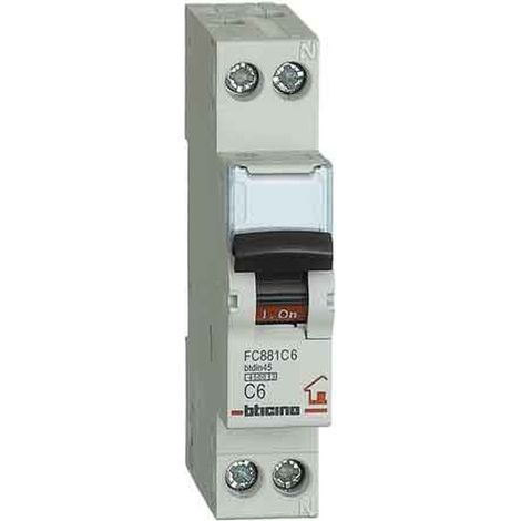 INTERRUTTORE MAGNETOTERMICO COMPATTO BTICINO 1P+N Corrente 32A Q.TA 4