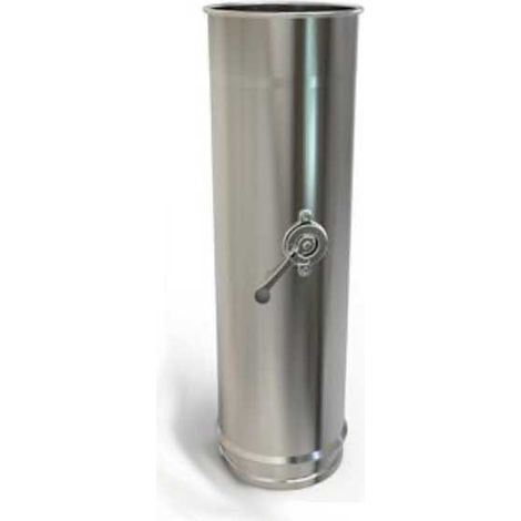 Tubo Regulación de Tiro 125 Inox-Simple Convesa