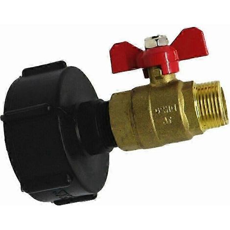 Raccord pour réservoir IBC de 1000 l, vanne adaptatrice S60x6 -A (1/5)