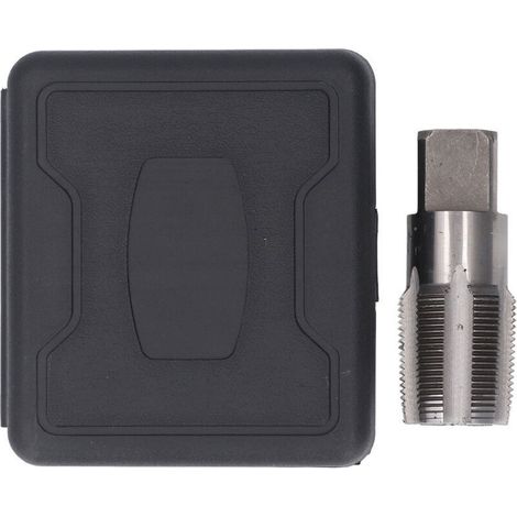 Robinet de Réparation de Filetage de Plomberie en Acier Rapide 1-1/4" NPT pour un Entretien Précis du Filetage, pour Plombiers et Mécaniciens, dans une Boîte de Rangement en Plastique (1/4)