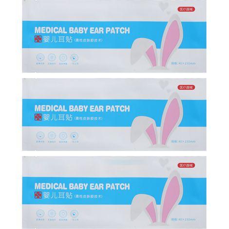 Correcteur auriculaire bébé silicone, patch oreilles décollées nouveau-né, correcteur esthétique oreilles ventouses, correction ectropion auriculaire infantile. (1/5)