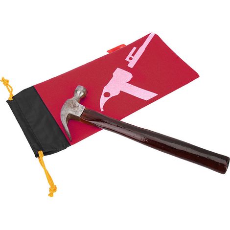 Sac de rangement pour piquets de tente, marteau et clous (rouge) (1/5)