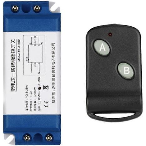 Interrupteurs sans fil pour lampes LED 85V-260V pour ampoules fluocompactes, fluorescentes et LED de bureau (1/5)