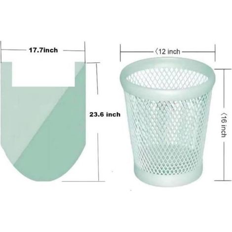 Sacs Poubelle - 10 L - Avec Poignées - Biodégradables - Pour Cuisine Bureau Salle De Bain - 180 Pièces (1/5)