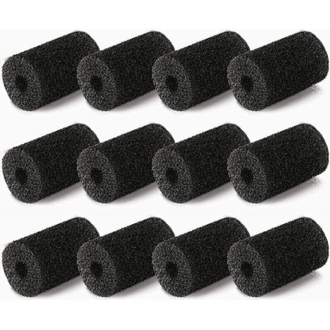 12 pièces de Rechange pour épurateur de Queue Polaris pour Queue de Tuyau de Nettoyeur de Piscine Vac-Sweep - Convient à 180,280,360,380,480,3900 Mousse à l'extrémité du Tuyau
