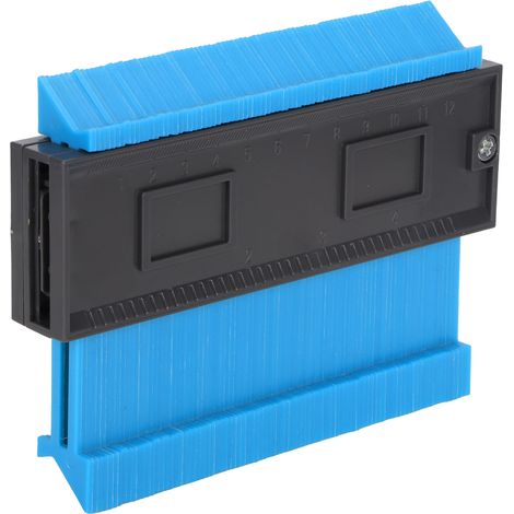 Règle de Contour à Verrou pour Mesures de Formes Irrégulières - Accessoire de Menuiserie Bleu 127mm (1/5)