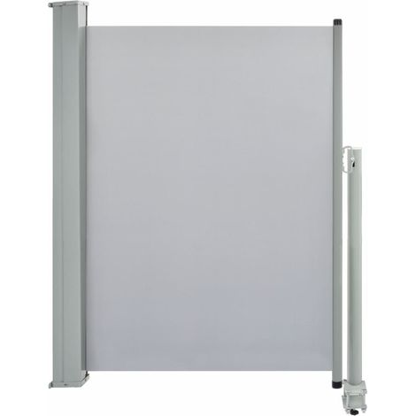 Auvent latéral rétractable de patio 100x300 Gris (1/5)