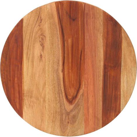 Maison Exclusive - Dessus de table bois massif d'acacia rond 15-16 mm 50 cm (1/5)