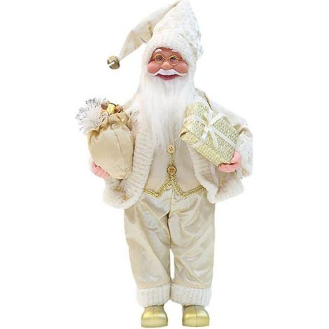 Figurine Pere Noel - Statue Debout 46 cm - Decoration Noel Interieur Cheminee Table - 1 Piece (1/5)