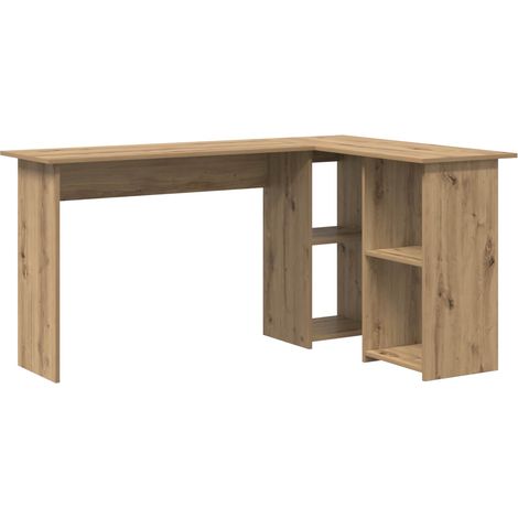 Maison Exclusive - Scrivania con lo scaffale Rovere artigianale 142 x 102 x 73 cm