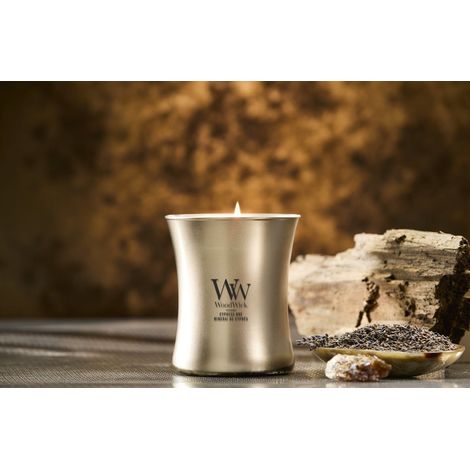 WOODWICK Candela a clessidra Media Cypress Ore