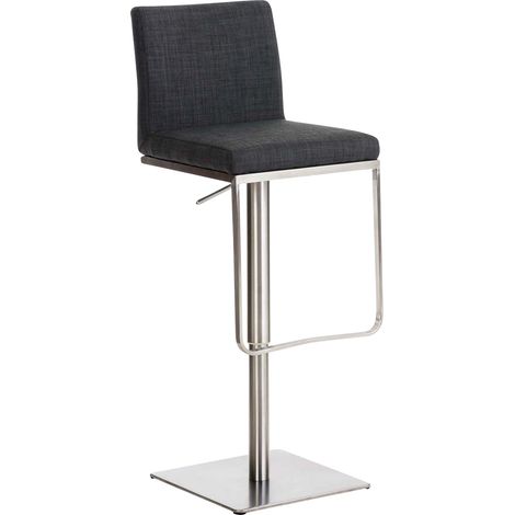 Barhocker Panama Stoffbezug dunkelgrau edelstahl (1/5)