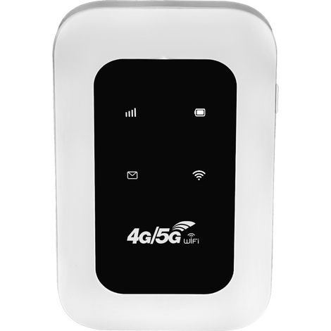 3G/4G LTE MiFi Portable Mini WiFi Display Wireless Router with SIM Card Insertion Network Adapter -- MF800B -- Eurasian Edition Colored Lights - White (1/3)