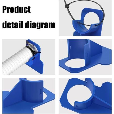 4PCS Support Tuyau Piscine Set,Adaptateur pour Piscine,Accessoires Piscine pour Support Tuyau Piscine Intex Pompe, (30 à 37 mm) (1/3)