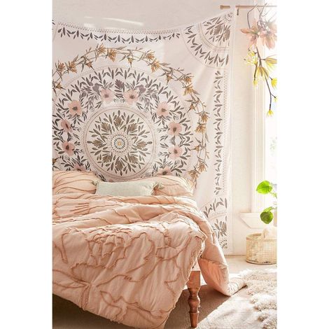 Filiyano-Tapisserie murale mandala bohème 130x150cm pour une décoration nature (1/4)