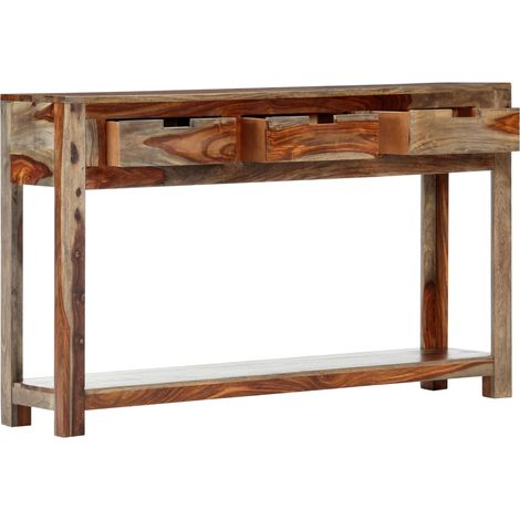 Maison Exclusive - Tavolo Consolle con 3 Cassetti 120x30x75 cm Legno di Acacia