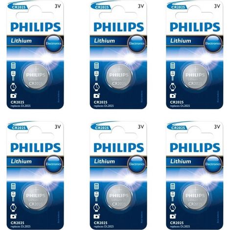 . Philips CR2025 blister de 6.