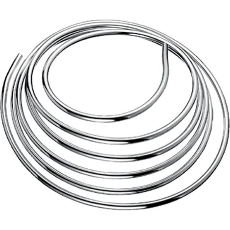 Schell Kupferrohr Ringform, d. 12mm, Länge 5000mm, Chrom