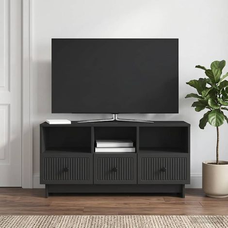 TV-Schränk Schwarz 102 x 34,5 x 50 cm Holzwerkstoff (1/5)