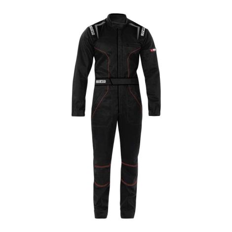 Combinaison MS-4 combinaison de me'canicien non homologue'e en polyester et coton noir taille L avec poches et ceinture e'lastique Nero L