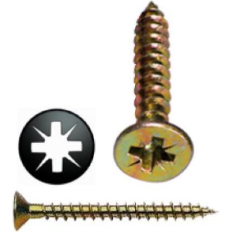 INDEX tornillo pozidrive 6x90 x100 , Tornillo para madera.
Tirafondo de cabeza avellanada 90º,filete 40º.lubricado.Pozidriv.
REF. TP-PO bicromatizado.Para punta PZ-3