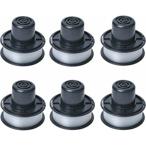 A6226 Line Spool Compatible with Black and Decker Auftipp Automatic Grass Trimmer GL250 / GL310 / GL360 / GL360SB with 6m line, 6-pack (1/5)