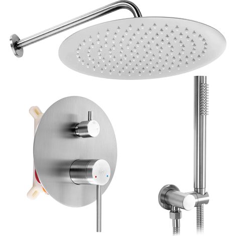 UNTERPUTZ DUSCHSET REA FOSS CLIF BRUSH NICKEL +BOX (1/5)