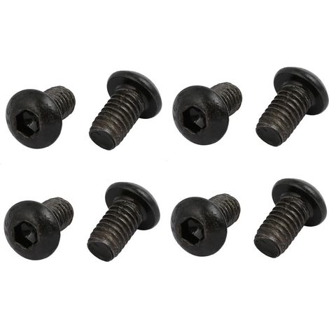 8pcs M6x10mm Vis Filetage à Gauche Vis Mandrin Perceuse Vis Blocage Boulon Classe 10.9 (1/3)