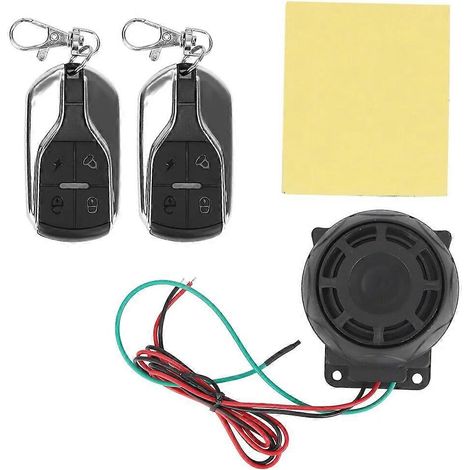 FORAUTO Alarme antivol automatique intelligente 12V pour moto et vélo, avec télécommande et porte-clés style voiture B (1/5)