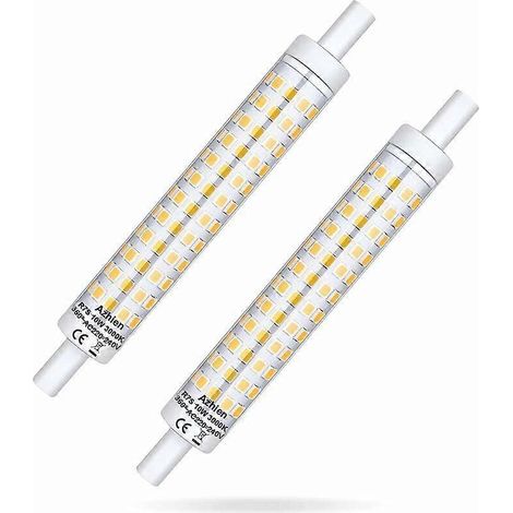 R7s Led 118mm Dimmbar 10w, Ampullen R7s 118mm Blanc Chaud 3000k, 10 Watt Äquivalent Halogenlampe 48w 60w 75w, 1000lm, 360 Grad, Preis R7s J118 Lineai