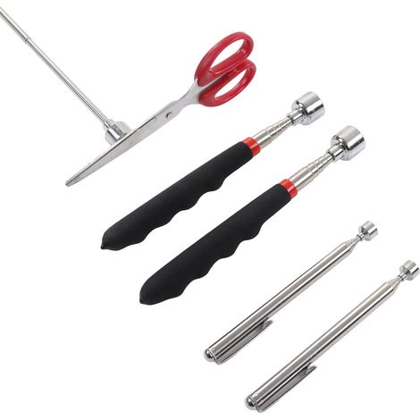 L'outil de ramassage magnétique télescopique comprend un outil magnétique de 9 kg et une tige magnétique télescopique de 1,4 kg. C'est un petit outil idéal pour les anniversaires et la fête des pères. (1/5)