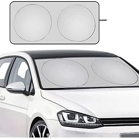 TAISHENGDA – Faltbarer UV-Schutz-Sonnenschutz für die Frontscheibe, 150 x 70 cm, universeller Sonnenschutz für Autos, Sonnenschutz für den Innenraum gegen UV-Strahlung und Hitze im Auto (1/5)